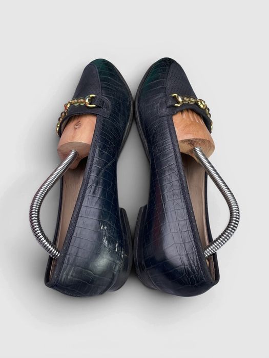 Mokasyny Bally Leather Loafers Czarny Rozmiar 41