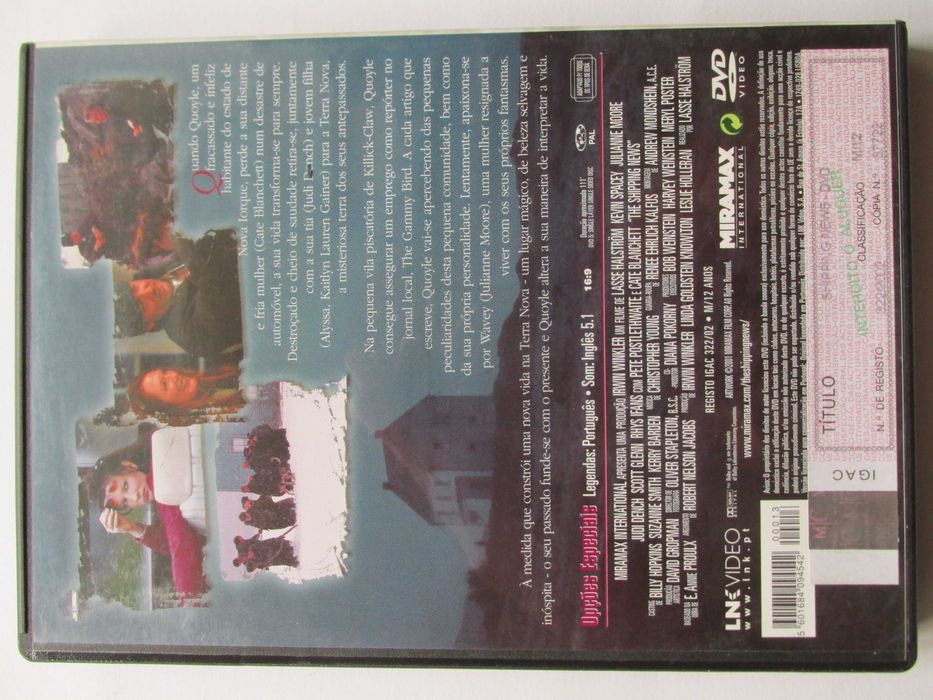 DVD The Shipping News, Judi Dench, Cate Blanchett, Julianne Moore