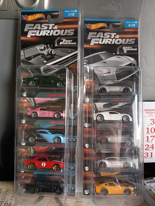 Hot Wheels Fast & Furious 10台コンプリートセット HOT WHEELS FAST & FURIOUS 2024 zestaw 10 autek HVX27