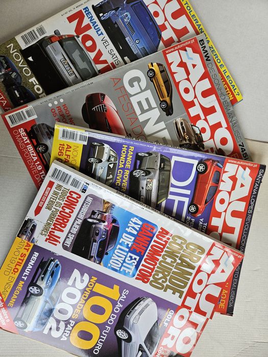 Lote 4 Revistas AutoMotor 2002 Usadas