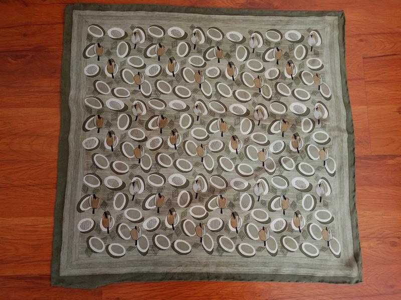 Шовкова вінтажна хустка 100% натуральний шовк (reine seide)