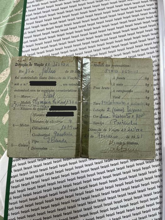 Opel Olympia Rekord 1960 1.7 — Clássico original nacional