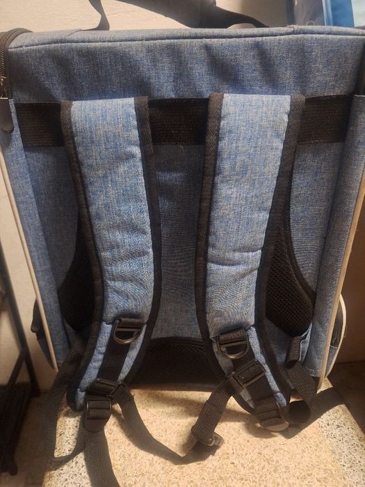 Mochila transportadora para gatos e cães