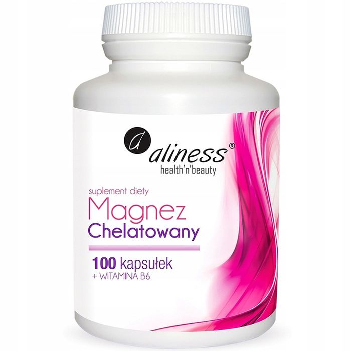 aliness magnez chelatowany glicynian magnezu + wit b6 skurcze serce energia