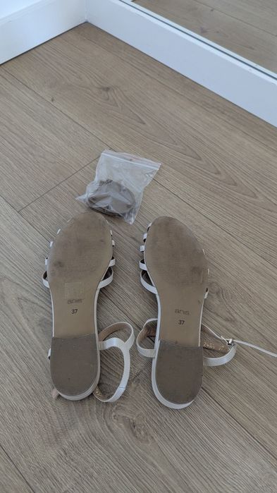 Beżowe/nude sandałki ANIS Marlene