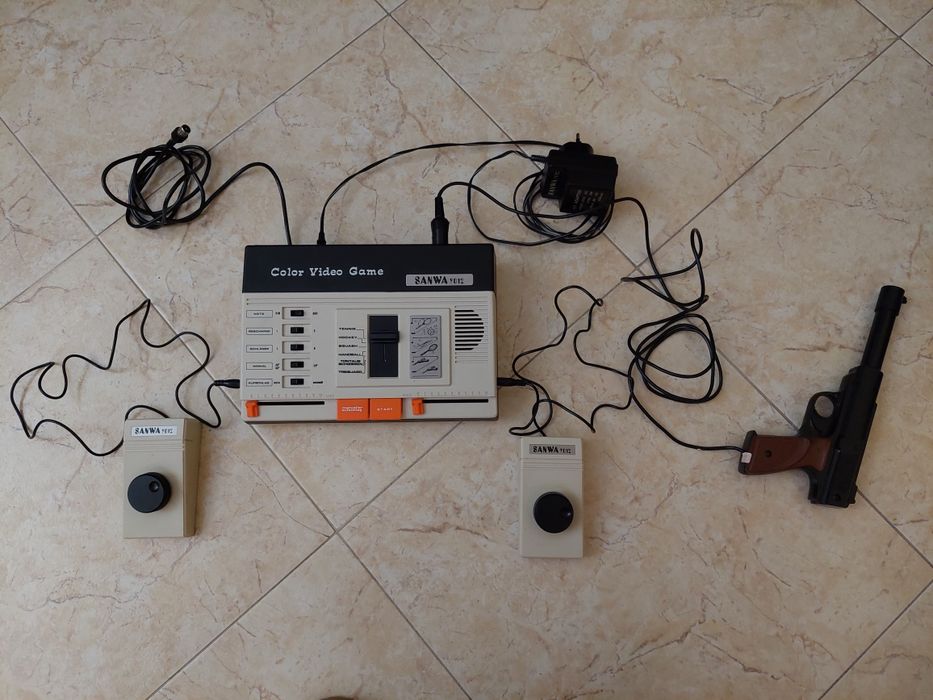 Consola video jogos anos 70 SANWA 9012 com 6 jogos