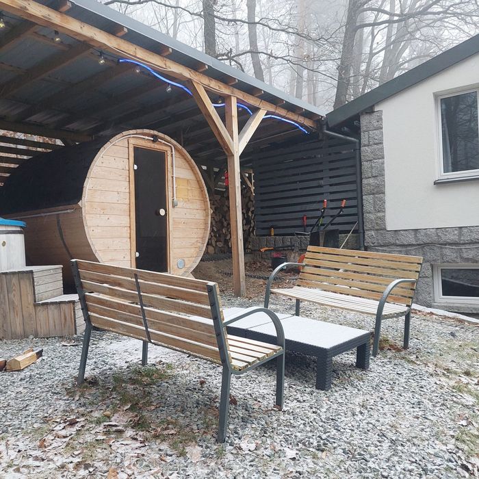 Dom w lesie na wynajem sauna | balia  – 16 osób – Sobótka /Ślęża