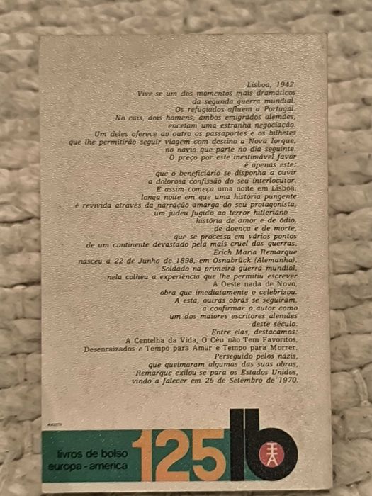 Uma Noite em Lisboa
de Erich Maria Remarque