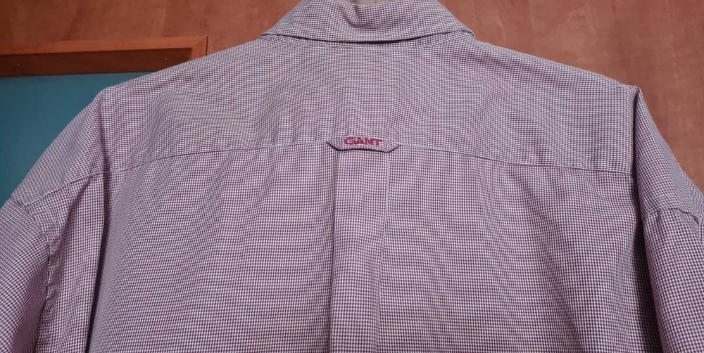 GANT  koszula z krótkim rekawem w pepitkę roz 4XL