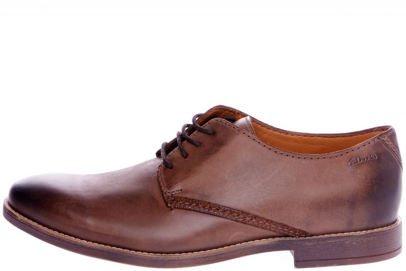 Дербі clark’s шкіряні коричневі туфлі кларкс novato plain clark’s