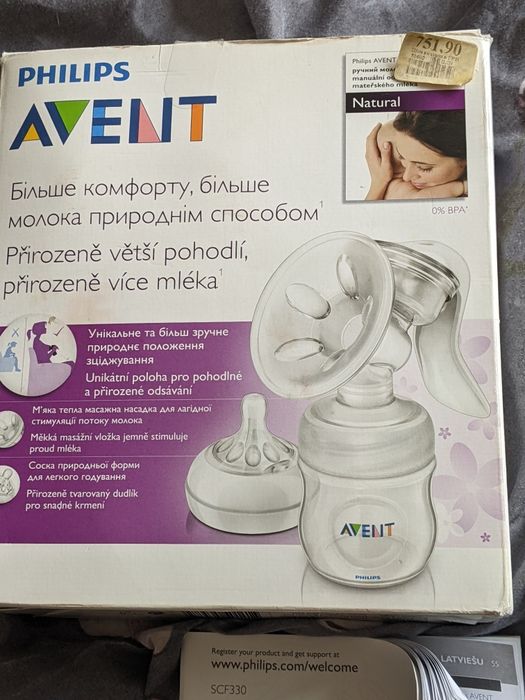 Молоковідсмоктувач Avent , medela