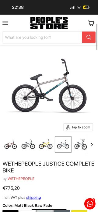 Rower BMX  WTP Justice