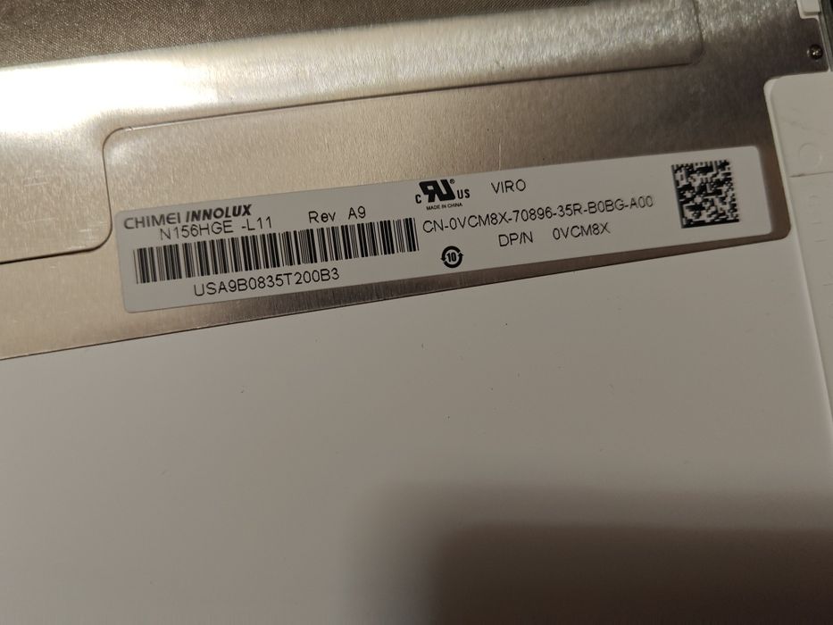 Матова матриця N156HGE-L11 0vcm8x DELL m4700 ОРИГІНАЛ + Шлейфи