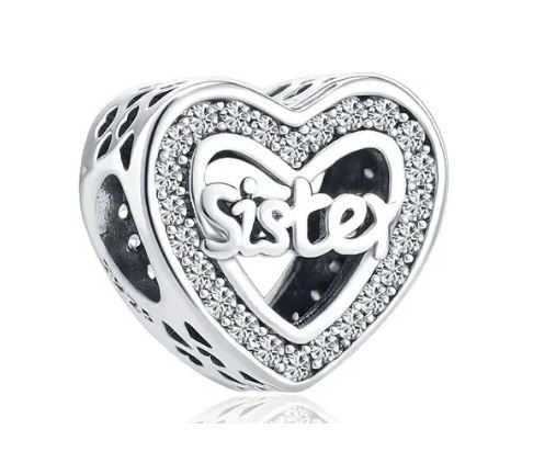 Charms Family sister siostra srebro 925 do pandora beads koralik