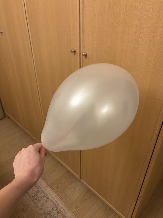 Balony perłowe ecru kremowe 42 sztuki średnie 32/33cm
