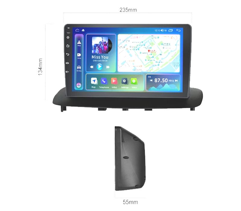 RÁDIO GPS ANDROID 13 RENAULT MEGANE 08-14