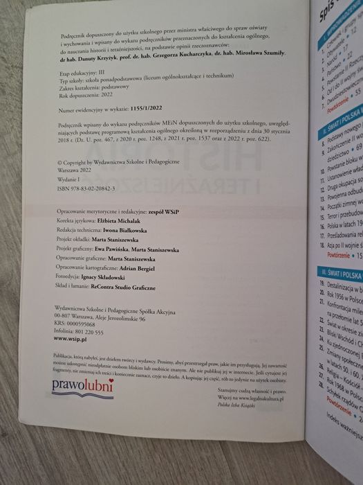 Historia i Teraźniejszość 1 podręcznik dla liceum i technikum