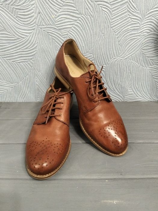 Черевики шкіряні броги 39 р., устілка 25.5