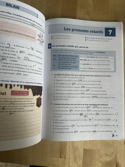 exercices de grammaire B1 wydawnictwo hachette
