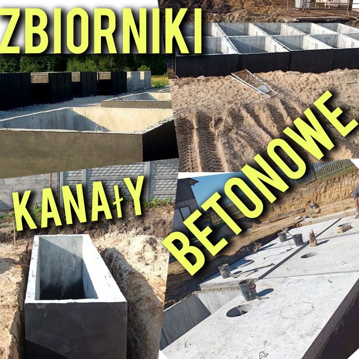 Kanał samochodowy zbiornik betonowy