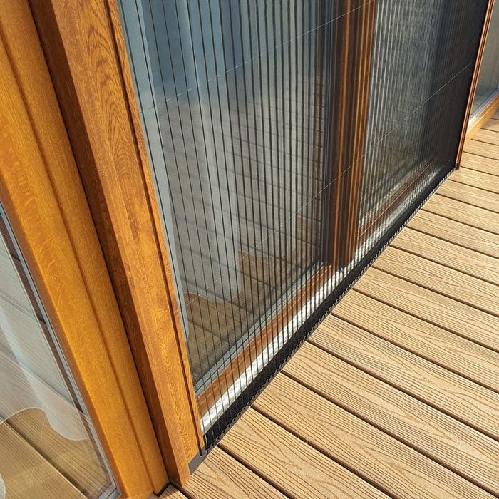 Moskitiera plisowana złoty dąb harmonijka 602/2020 na balkon
