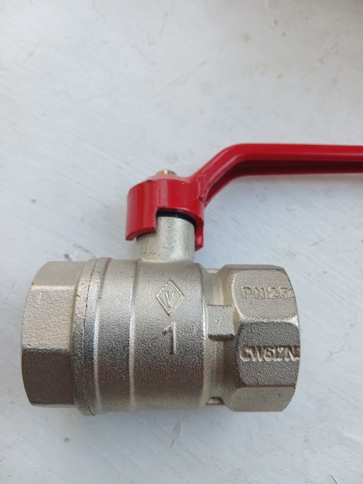 Кран кульовий латунний 1"D DN 25 PN 25 CW617N