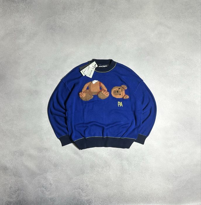 Светр Palm Angels PA Bear Sweater Blue