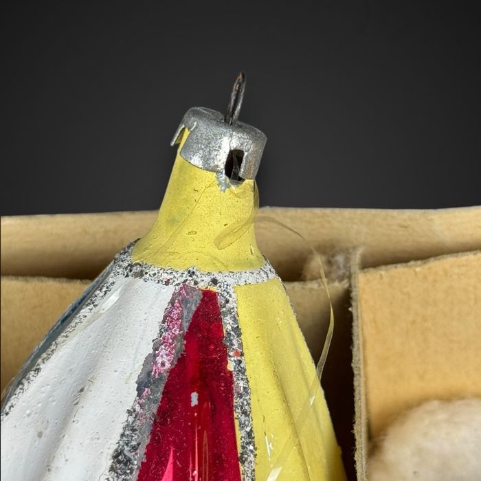 Bombki PRL sople świderki ozdoba choinkowa B41/102814