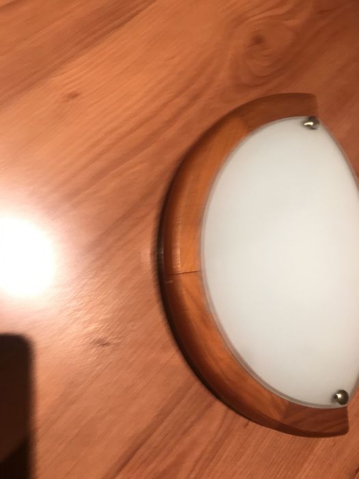 Apique teto com lampada redonda flurescente (novo) aplique parede made