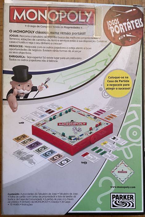Jogo Monopoly Portátil