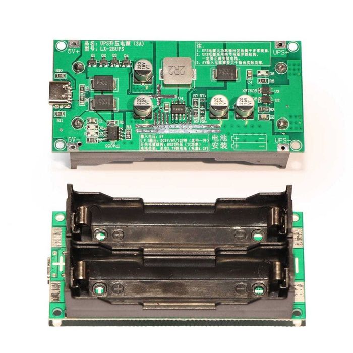 Модуль UPS/ИБП 12V/9V-5V на 2 Li-Ion 18650 –UPS/ИБП для роутера