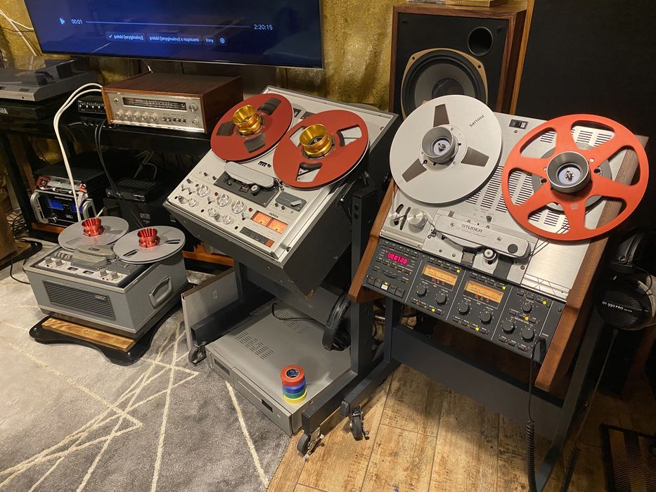Studer A 807 magnetofon szpulowy, 38 cm/s.