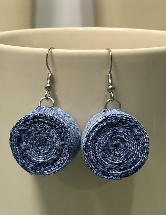 Kolczyki hanade jeans urocze stal nierdzewna