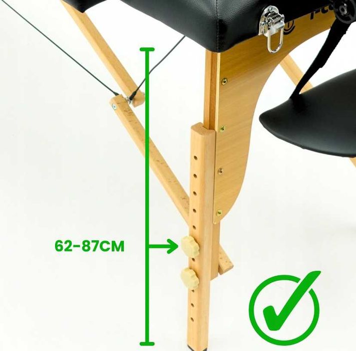 Nowoczesne ŁÓŻKO STÓŁ Do Masażu Składany Przenośny Drewniany (-20%)