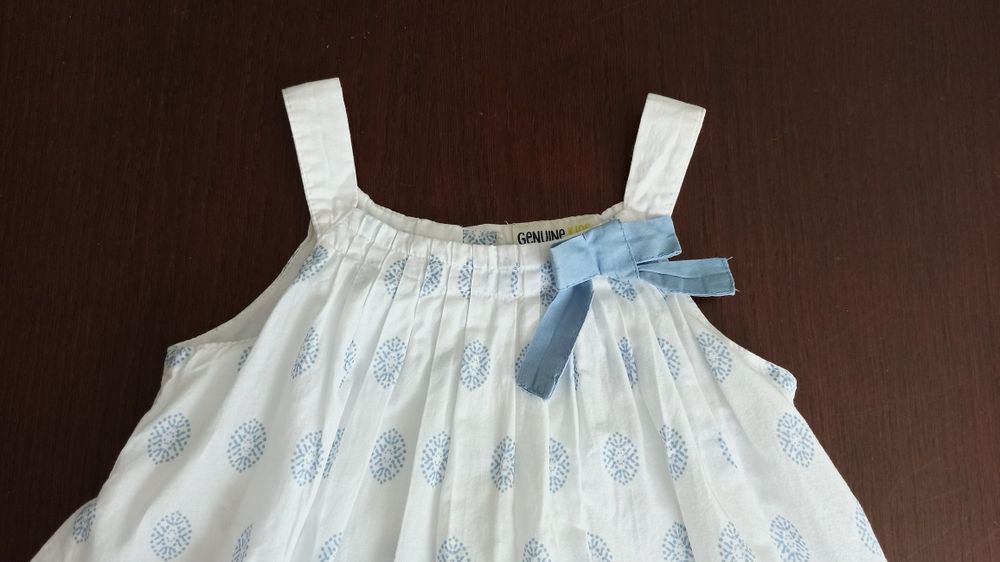 Sukienka bawełniana z podszewką 4 latka