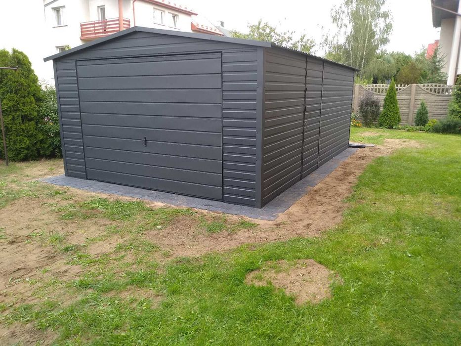 Garaż blaszany blaszak dach dwuspadowy 4x4 PRODUCENT różne wymiary