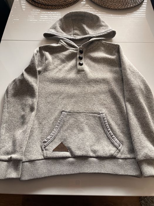 Jasnoszara bluza z kapturem , Smyk, rozm.158