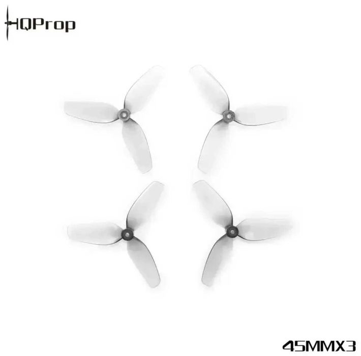 Пропелери HQ Micro Whoop Prop45MMX3 Grey2CW+2CCW Poly Carbonate-1.5MM