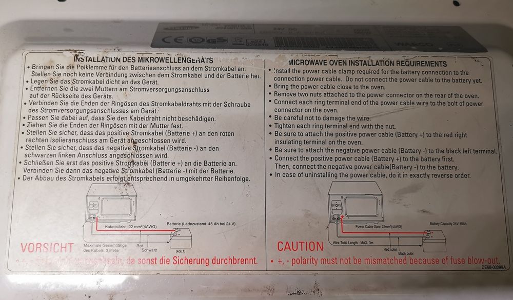 Microondas Samsung 24v