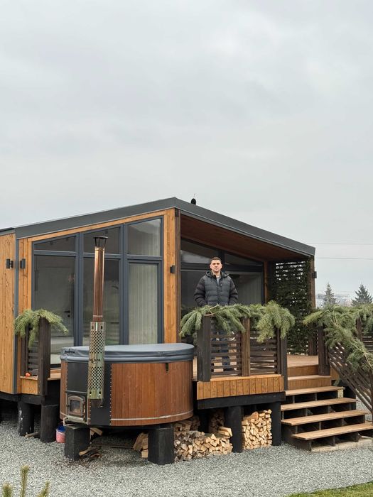 Каркасний Модульний будинок 57м2 + Тераса Під ключ