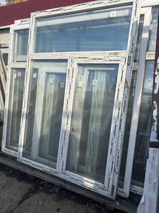 окно новое 2.10*1.45 металлопластиковое окно 3 стекла