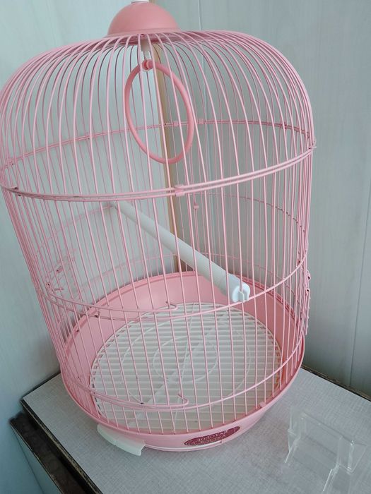 клетка для канареек попугаев мелких птиц  50х30см с принадлежностями