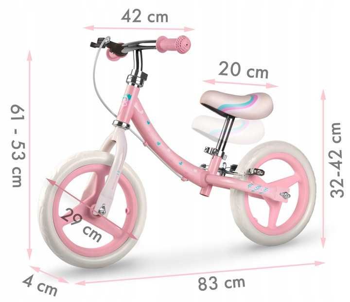 Rowerek biegowy dziecięcy Fun Adventure Ricokids 2+