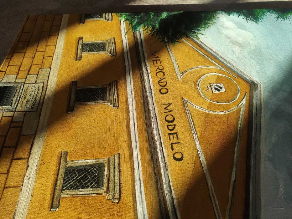 Tela do Mercado Modelo Salvador/BA ''Memoria amarela - Obra única