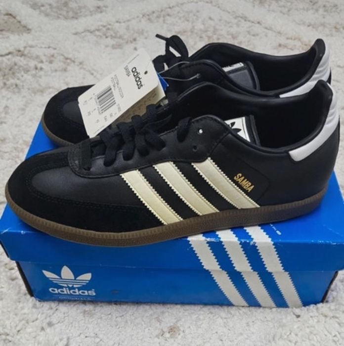 meskie trampki Adidas czarno biale buty SAMBA adidasy czarne meskie