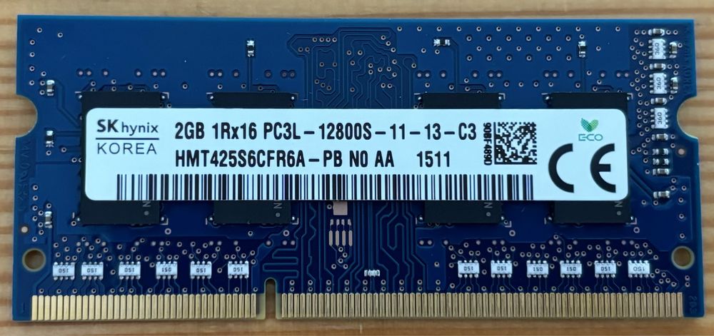 Модуль оперативної памʼяті Hynix PC3L 2Gb