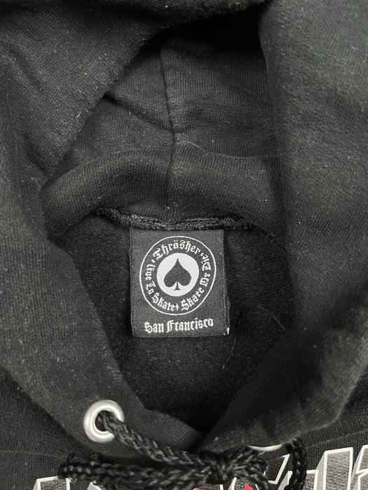 hoodie thrasher black