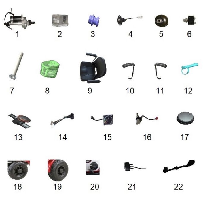 Czesci woze dla seniorow 4 kolowy skladany skuter elektryczny vita car