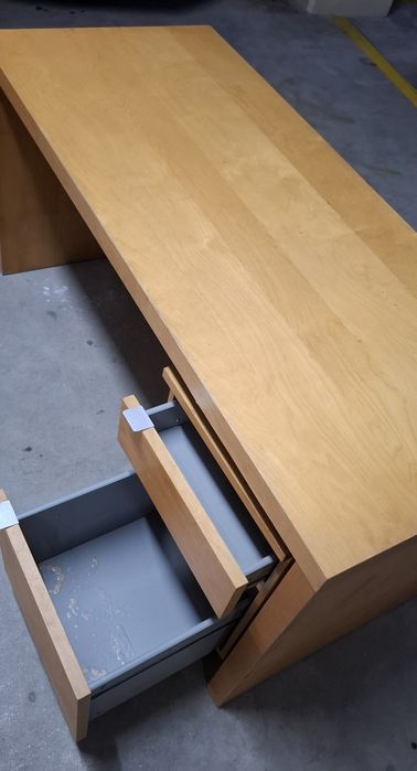 IKEA JONAS/MALM - secretária c/ painel deslizante e blocos de gavetas