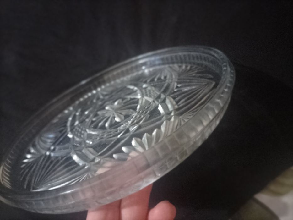 Селедочница,конфетница из цветного стекла (ссср).